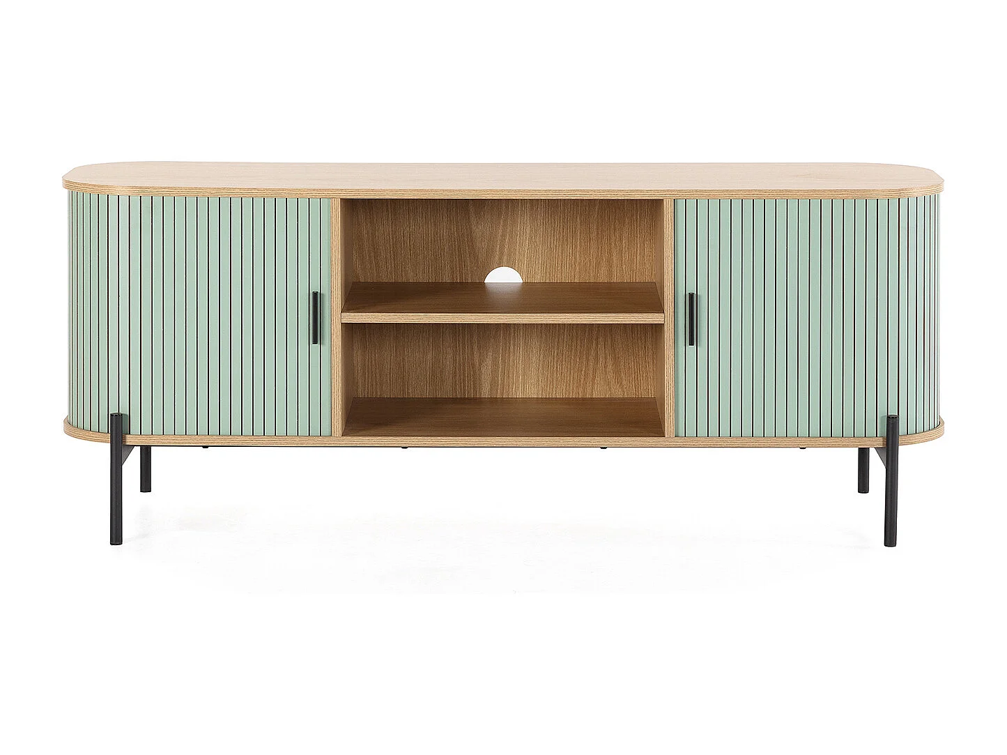 Mueble Tv Mónaco 2 puertas color Azul