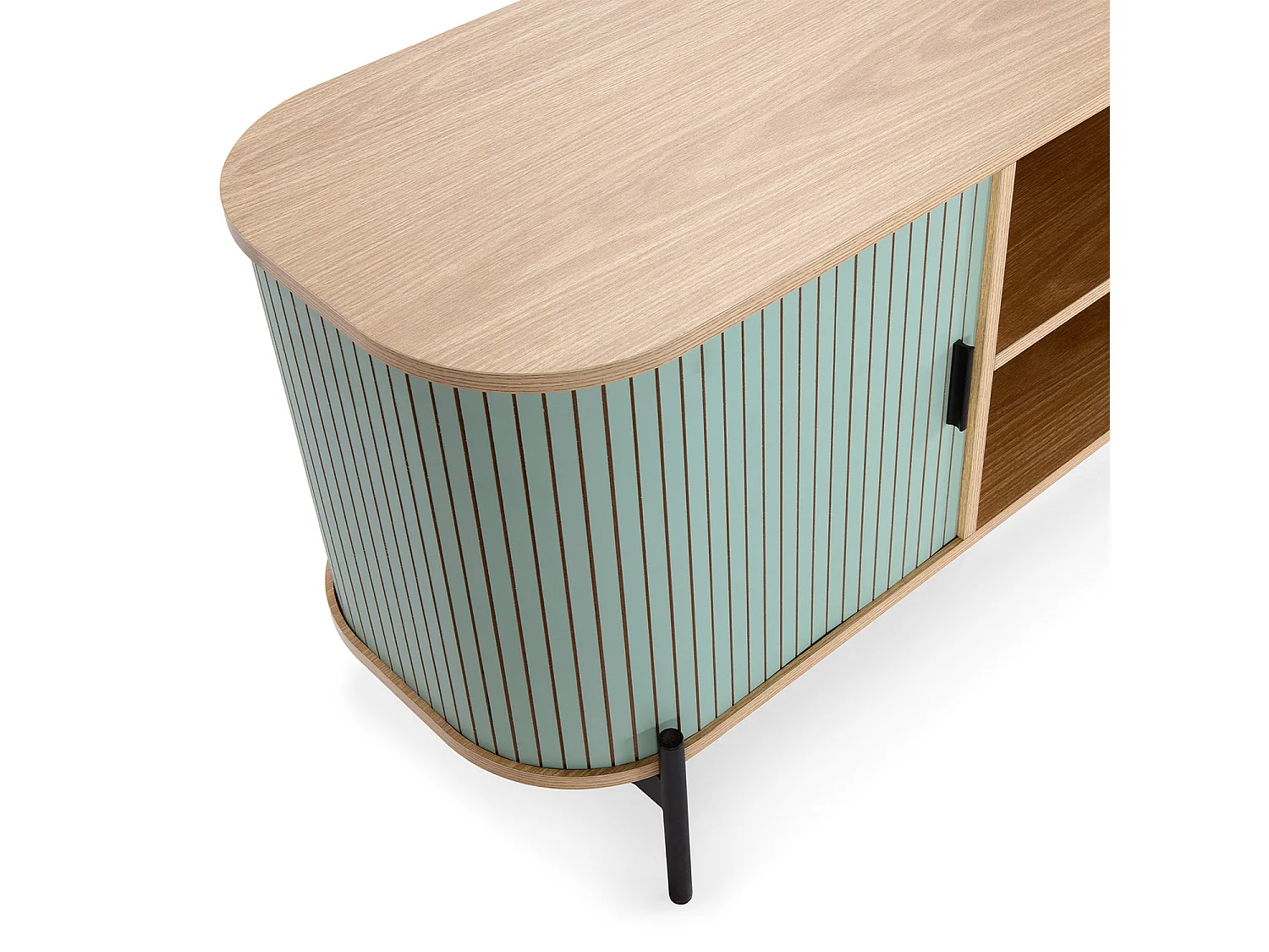 Mueble Tv Mónaco 2 puertas color Azul