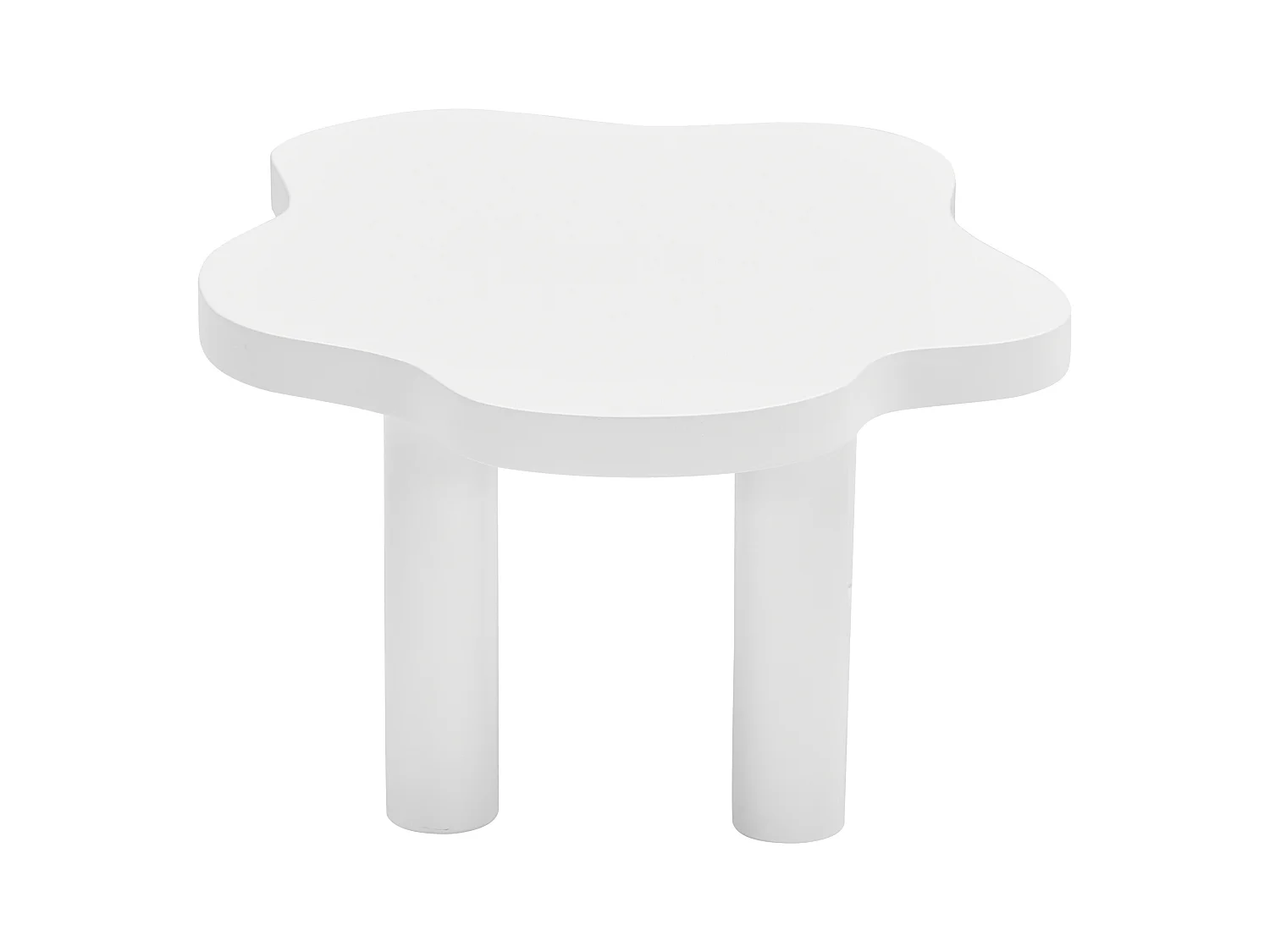 Mesa de centro Cloud - Diseño simple - Diseño irregular - MDF - Blanco