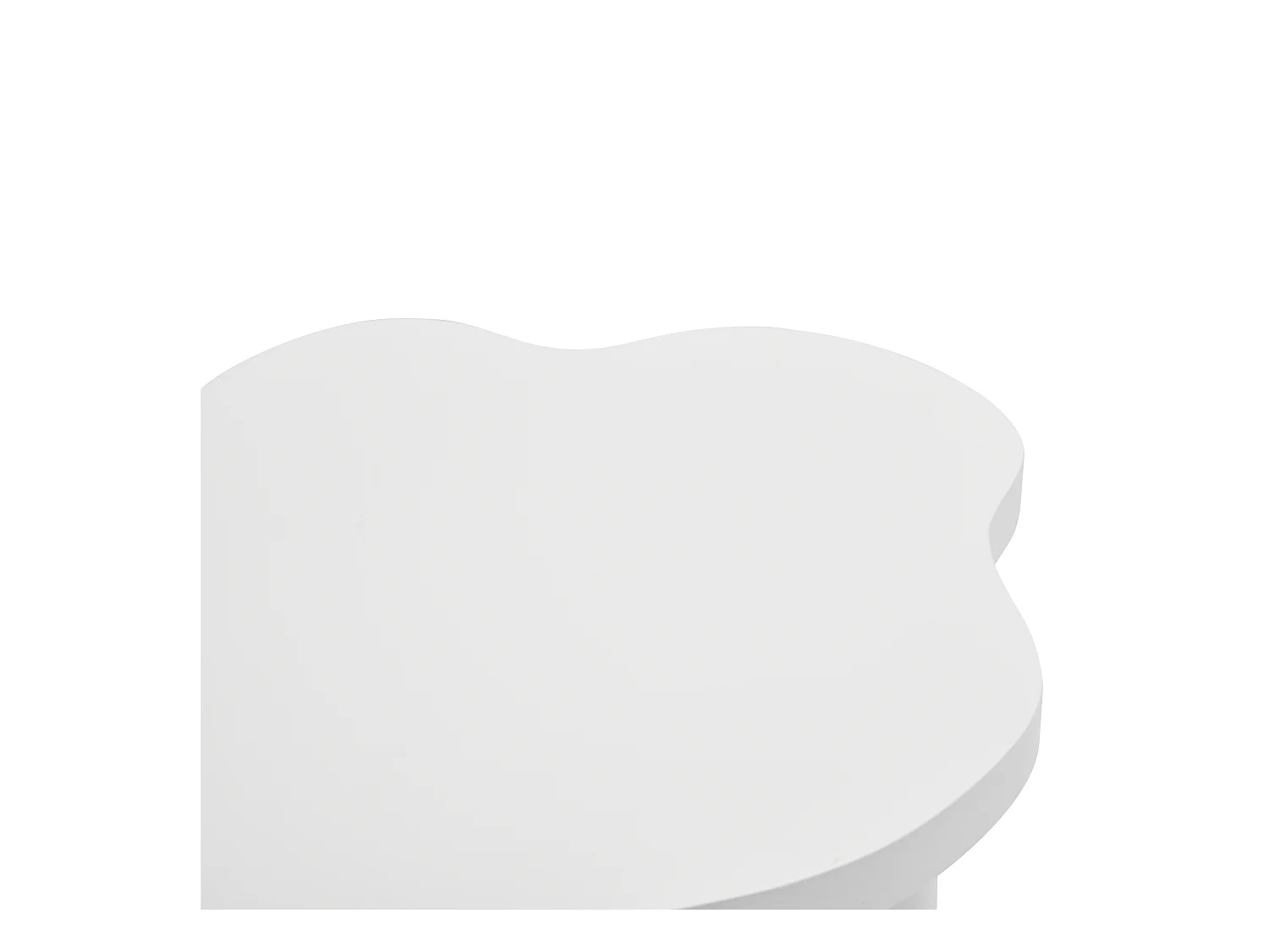 Mesa de centro Cloud - Diseño simple - Diseño irregular - MDF - Blanco