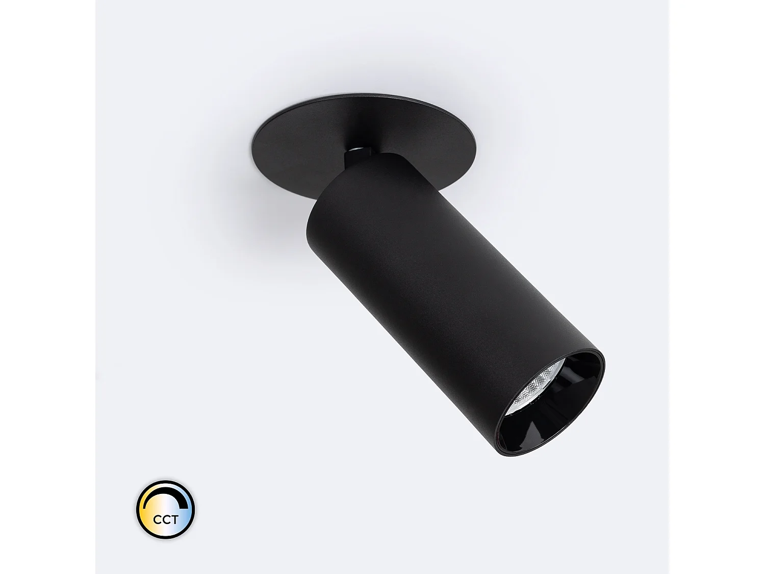 Spot LED Encastré 18W Aluminium Misoh  (2700K - 4000K - 6000K) 38º Noir CCT