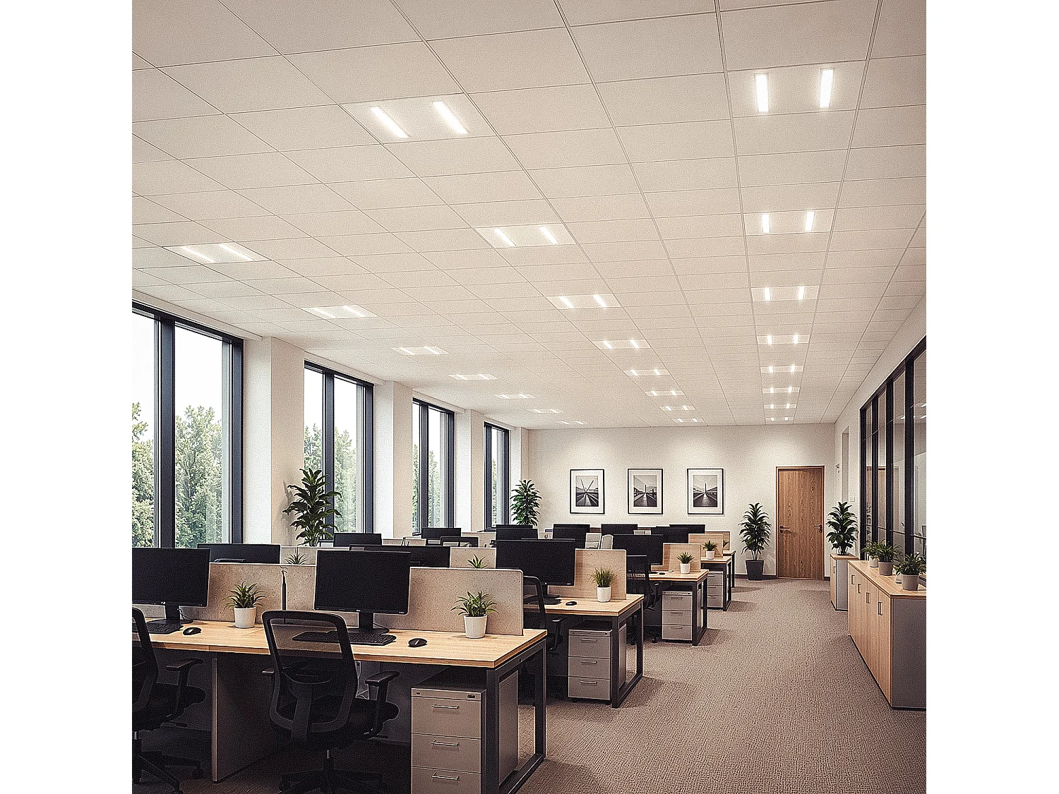 Panel LED 60x60 cm 30W 4200lm CCT Seleccionable VisualConfort 3000K - 4000K Seleccionable (Cálido-Neutro)