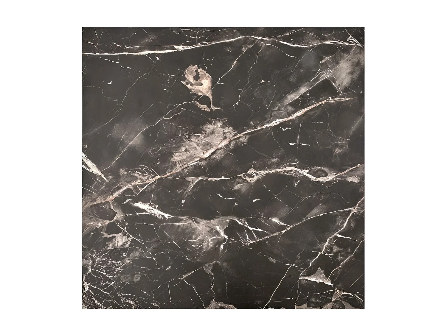 Table basse Monolit/placage MDF/design marbre/noir