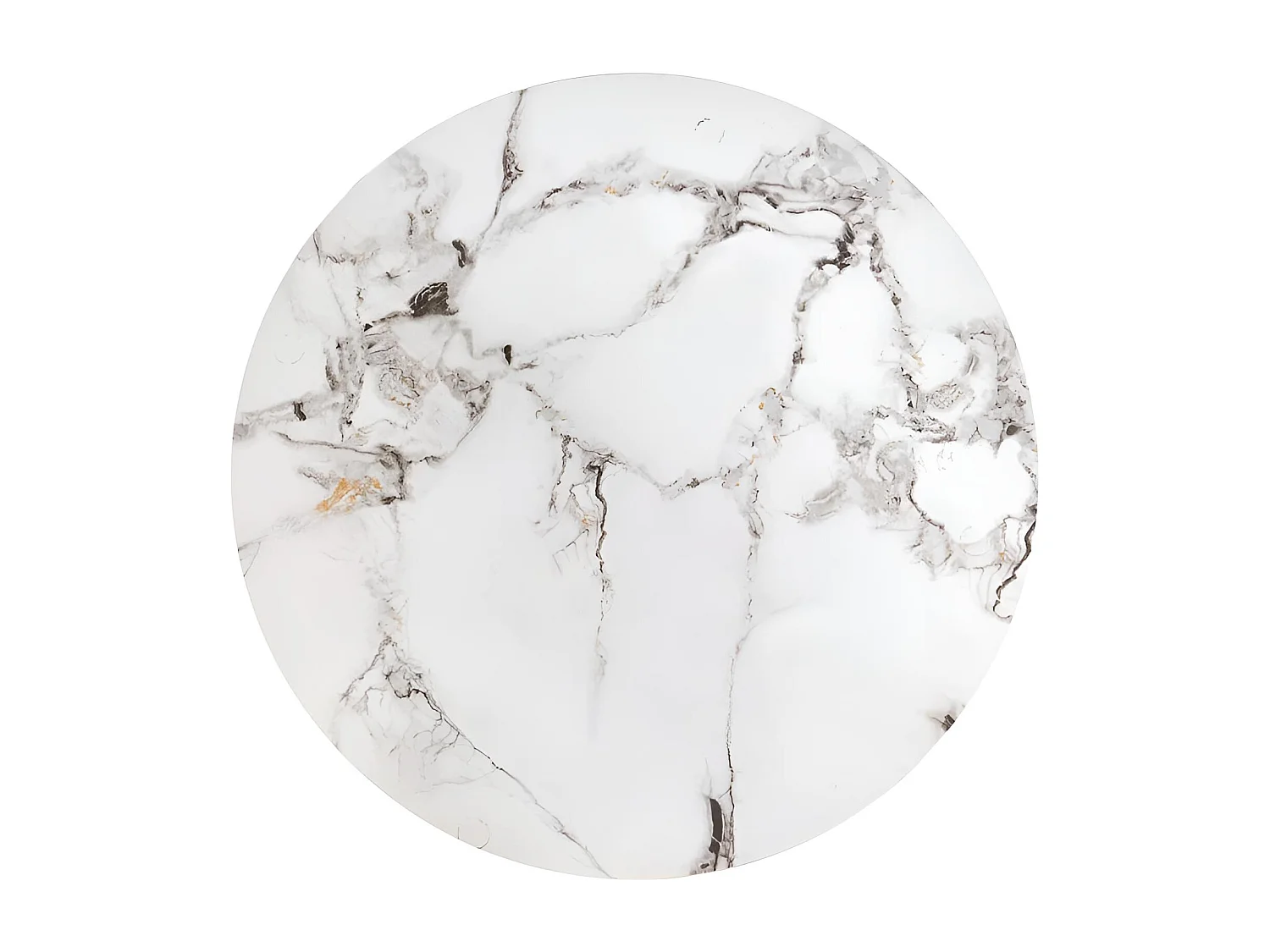 Ensemble de tables basses Gilda/fritté/métal/design marbre/blanc et noir