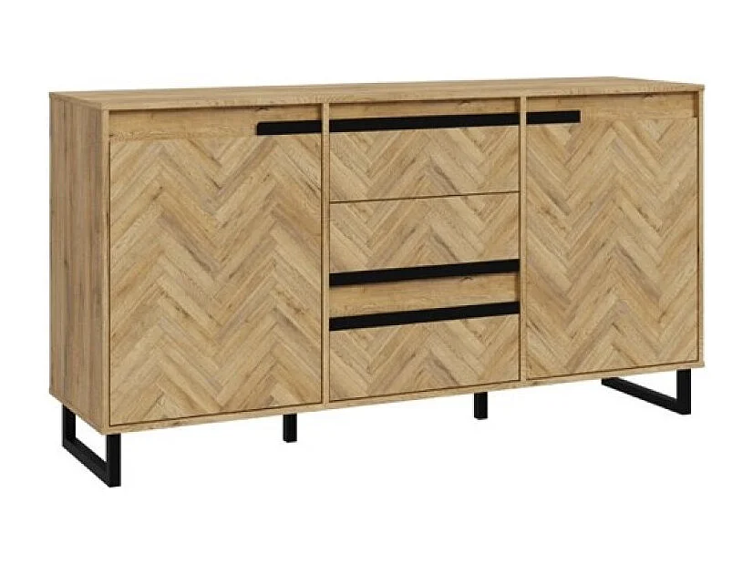 Buffet Muri/portes battantes/tiroirs/plateau de meuble/marron