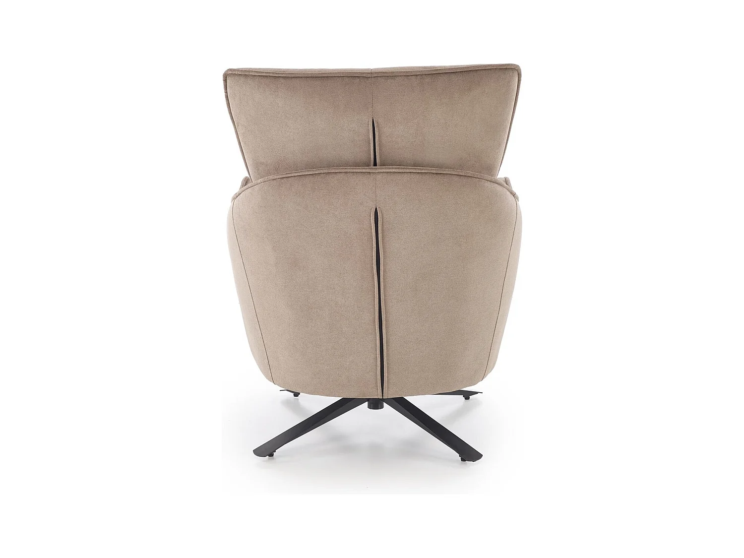 Poltrona Scampi/rivestimento in tessuto/funzione girevole/marrone