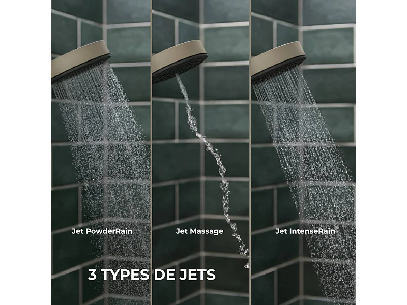 Pommeau de douche HANSGROHE Pulsify Planet Edition 3jets relaxation Sable