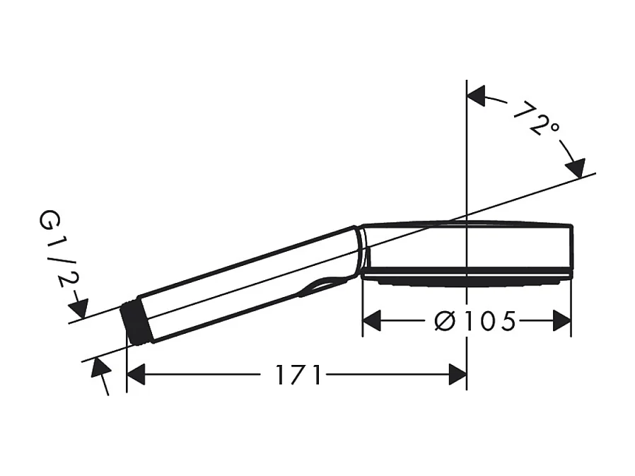 Pommeau de douche HANSGROHE Pulsify Planet Edition 3jets relaxation Sable