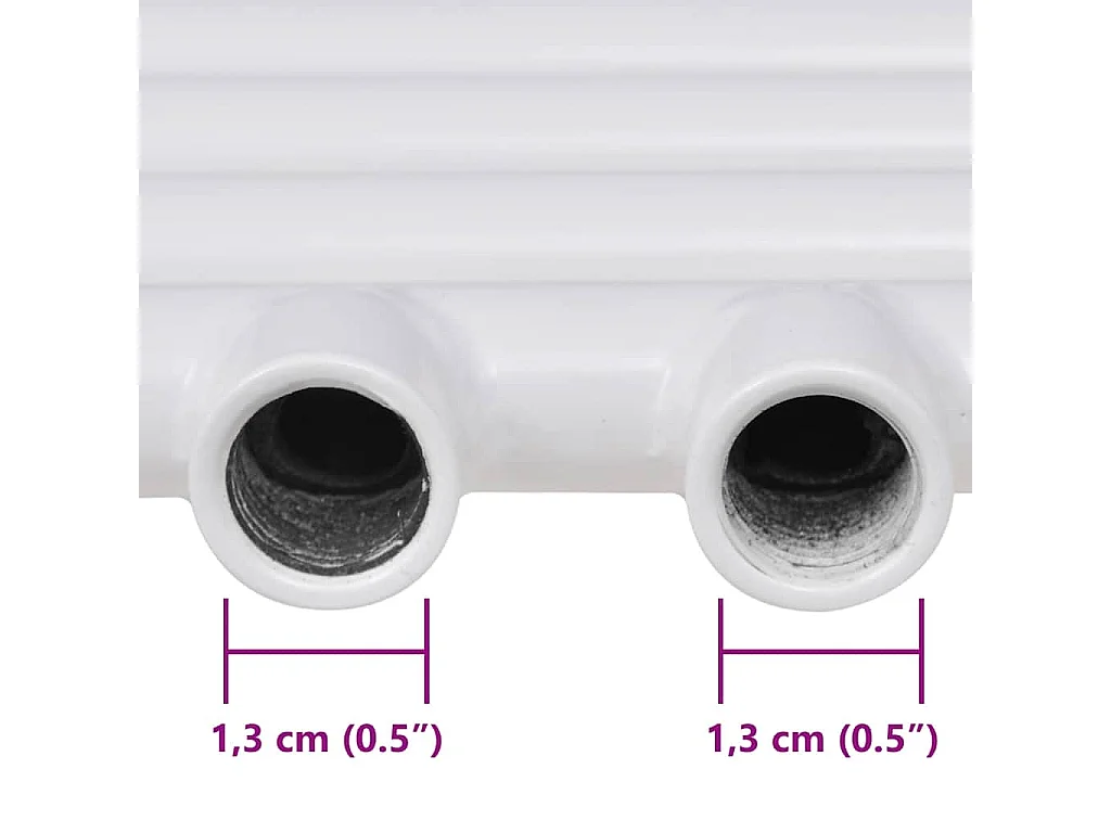 Radiateur sèche-serviettes vertical de salle de bain 600x1160mm