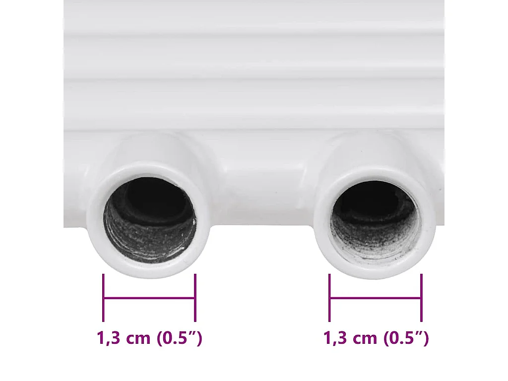 Radiateur sèche-serviettes vertical de salle de bain 500x764 mm