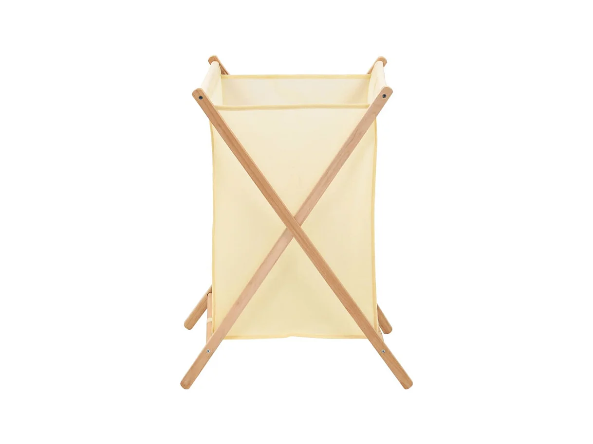 Cesto de Roupa Suja Dobrável em Madeira de Cedro com Design Moderno e Prático