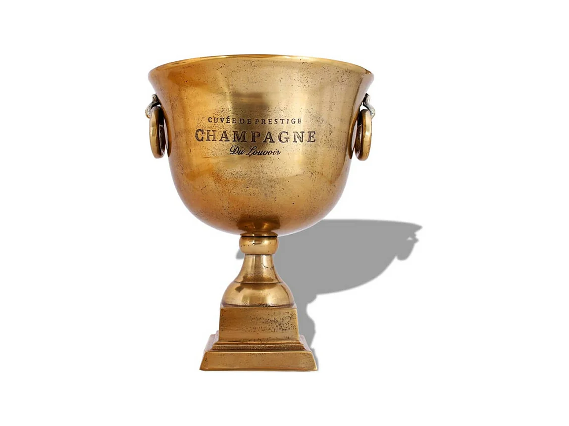 Champagner-Kühler Pokal Kupfer Braun