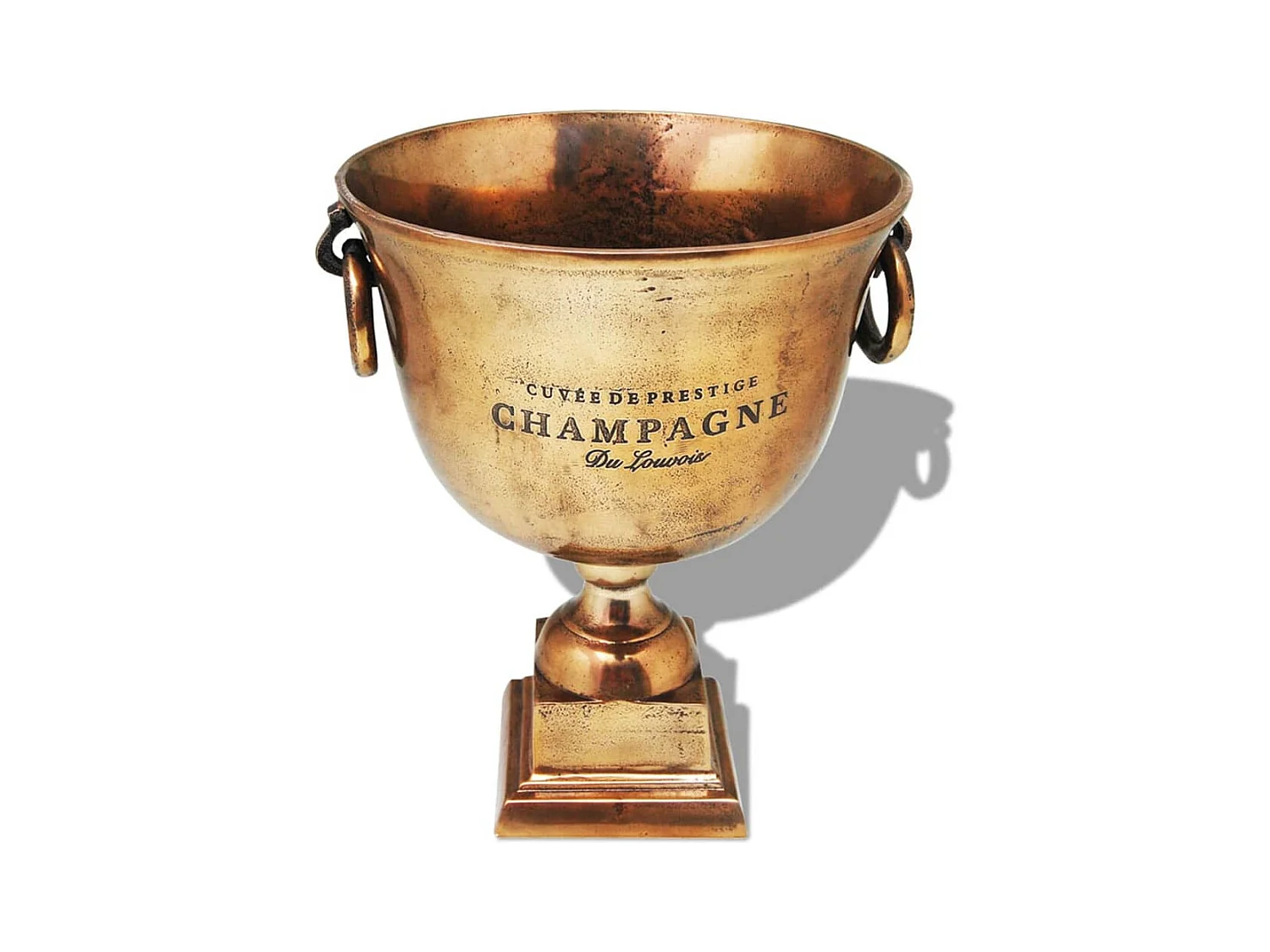 Refroidisseur à champagne Coupe de trophée Cuivre Marron