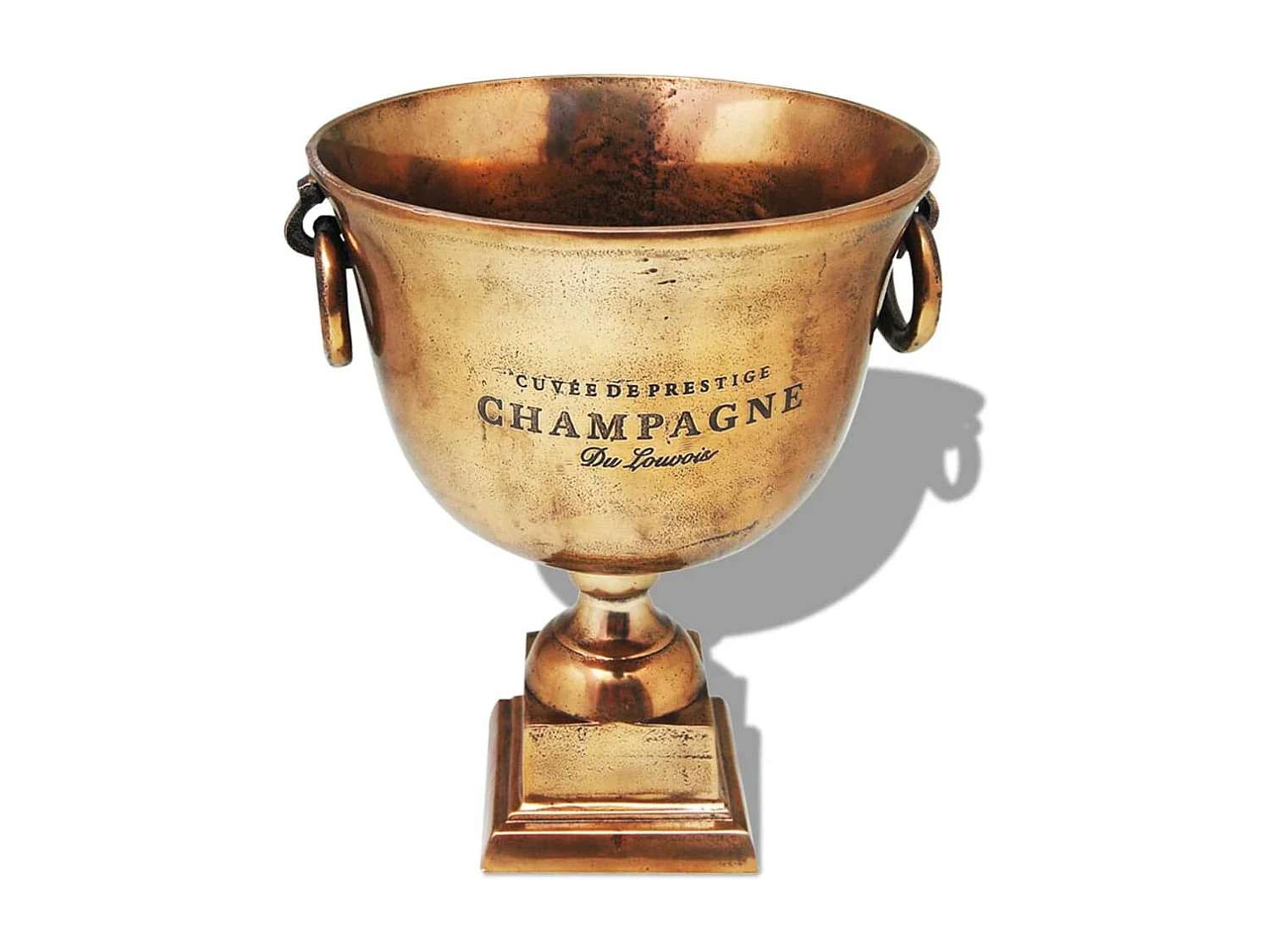 Champagner-Kühler Pokal Kupfer Braun