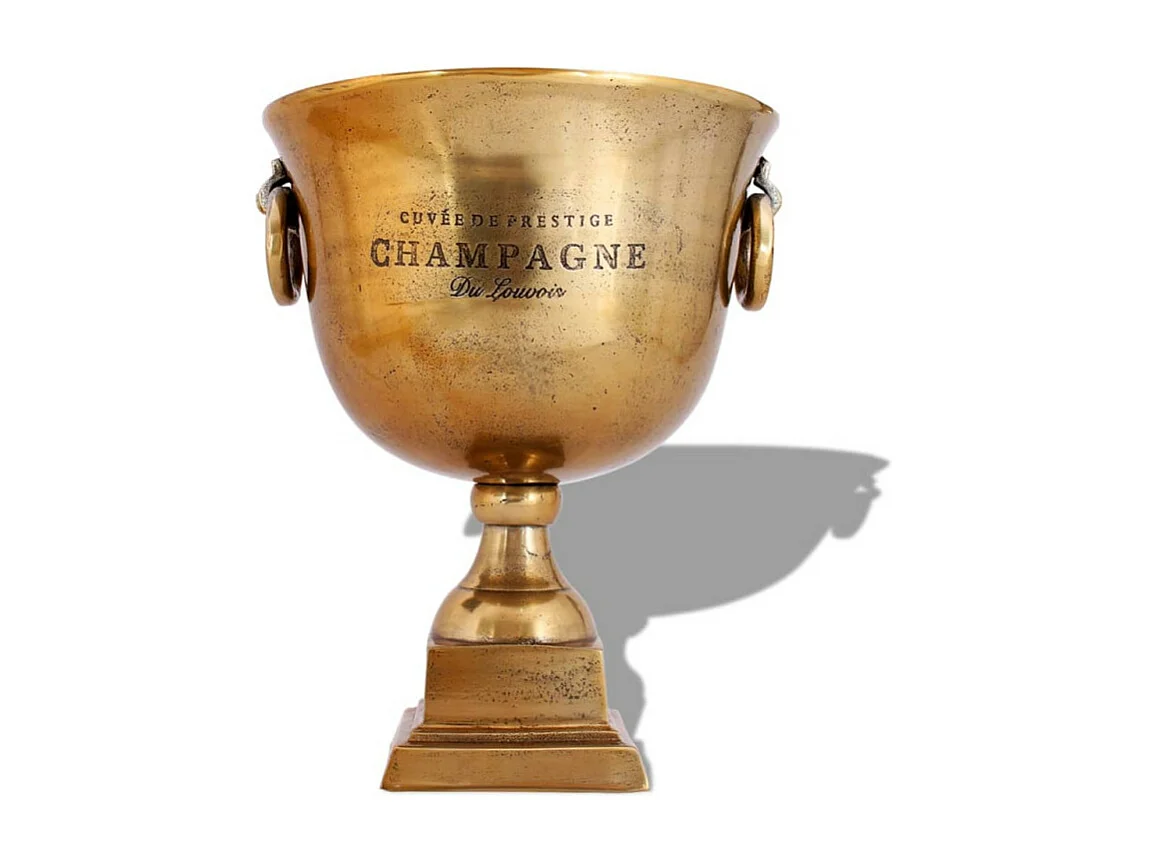 Champagner-Kühler Pokal Kupfer Braun