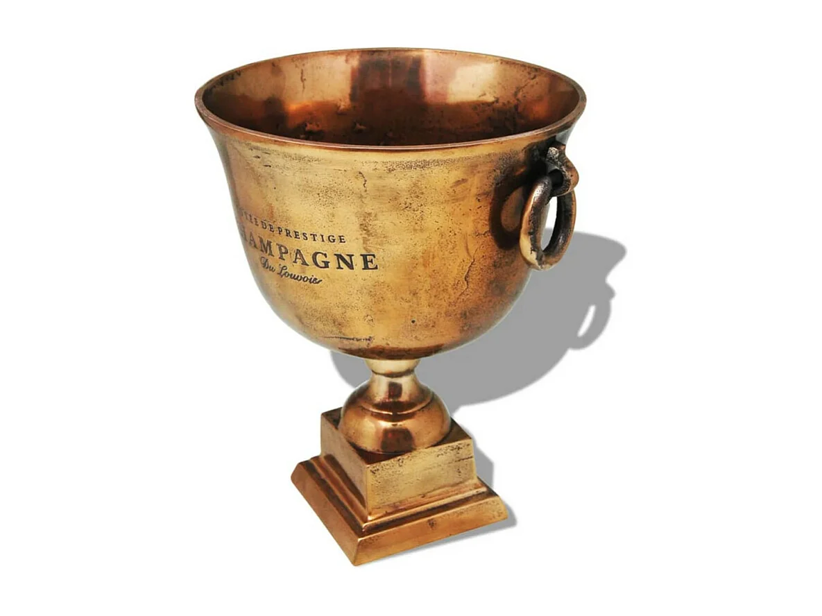 Champagner-Kühler Pokal Kupfer Braun