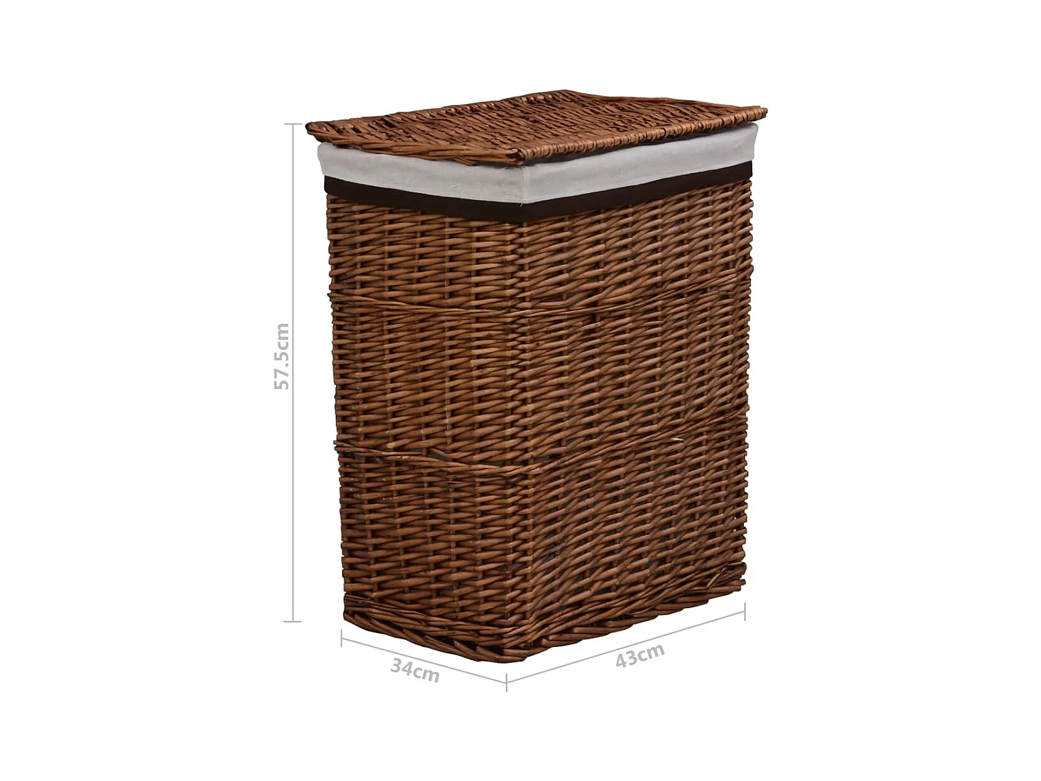 Panier à linge Marron Saule