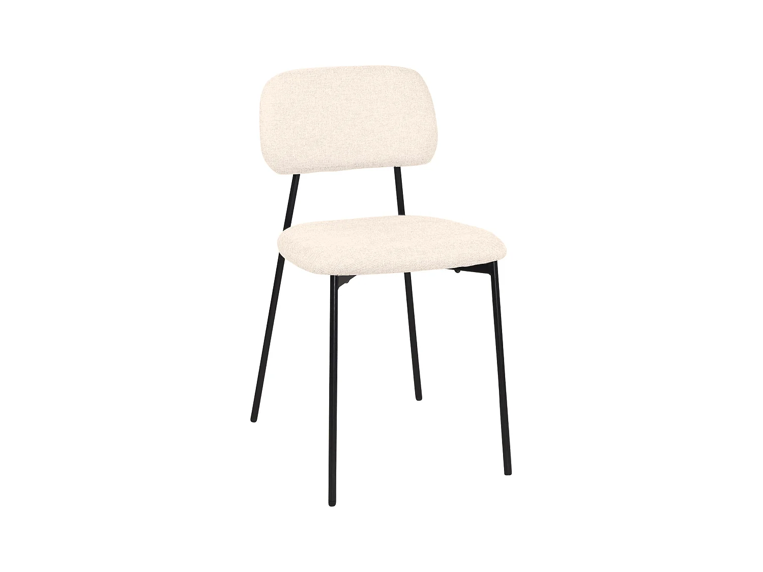 Lote de 4 sillas de comedor diseño Tala – Tejido mezcla beige