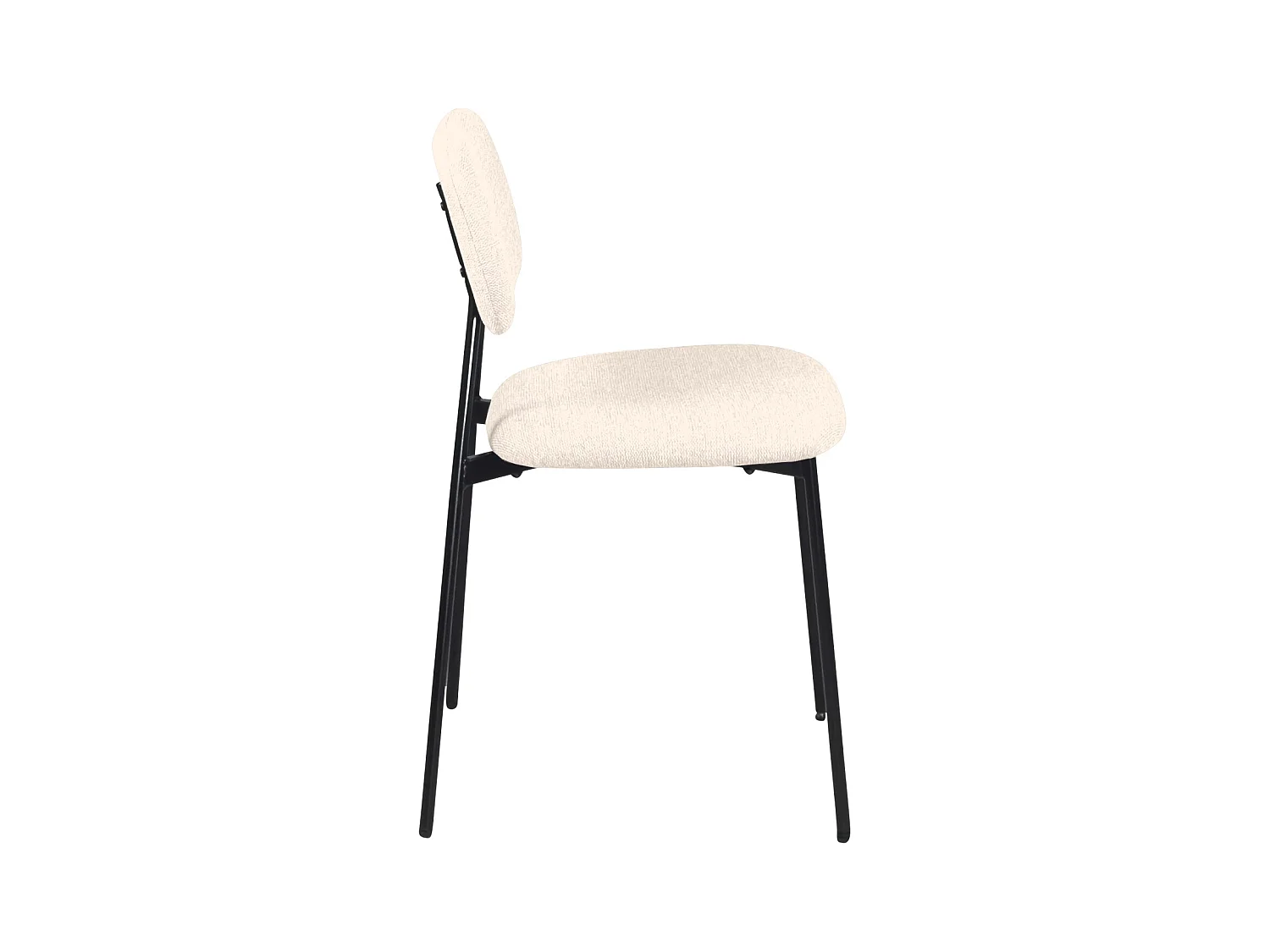 Lote de 4 sillas de comedor diseño Tala – Tejido mezcla beige