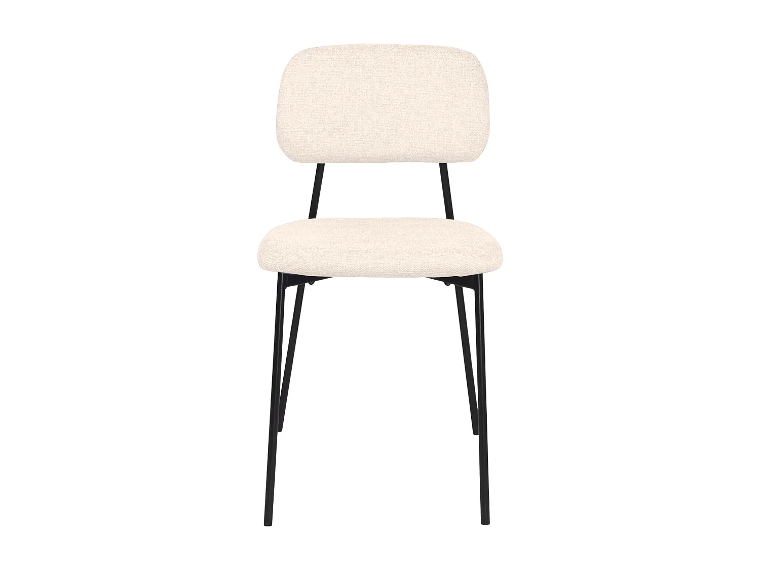 Lot De 4 Salle à Manger Design Tala – Tissu Mélangé Beige