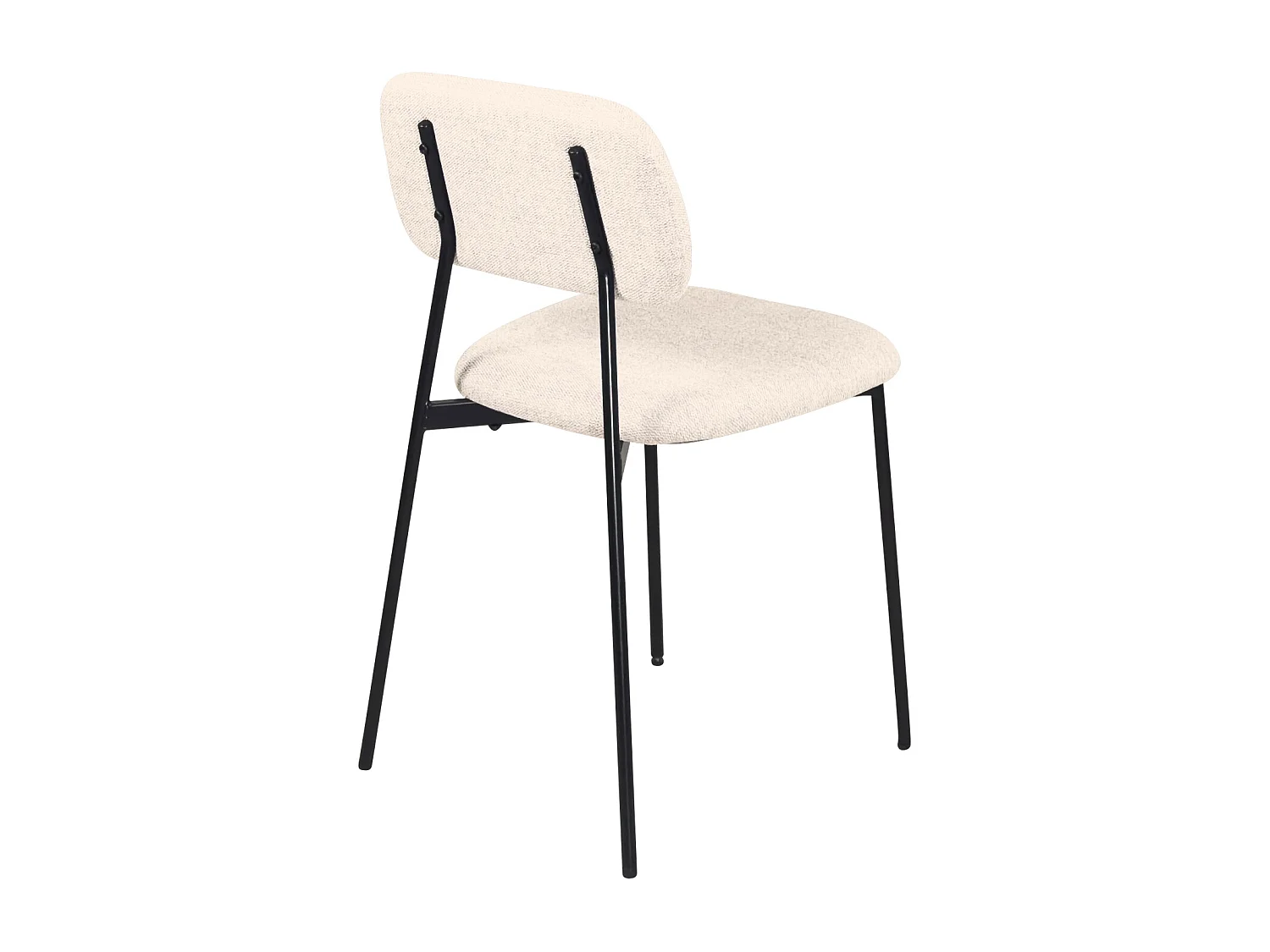 Lot De 4 Salle à Manger Design Tala – Tissu Mélangé Beige