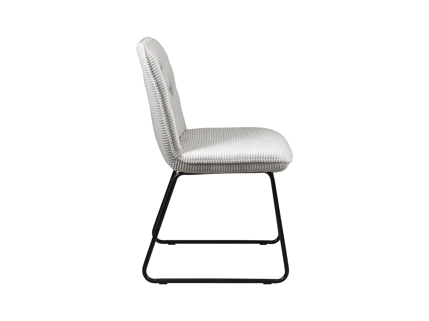 Lote de 2 sillas vintage Zeli – Tejido a rayas gris