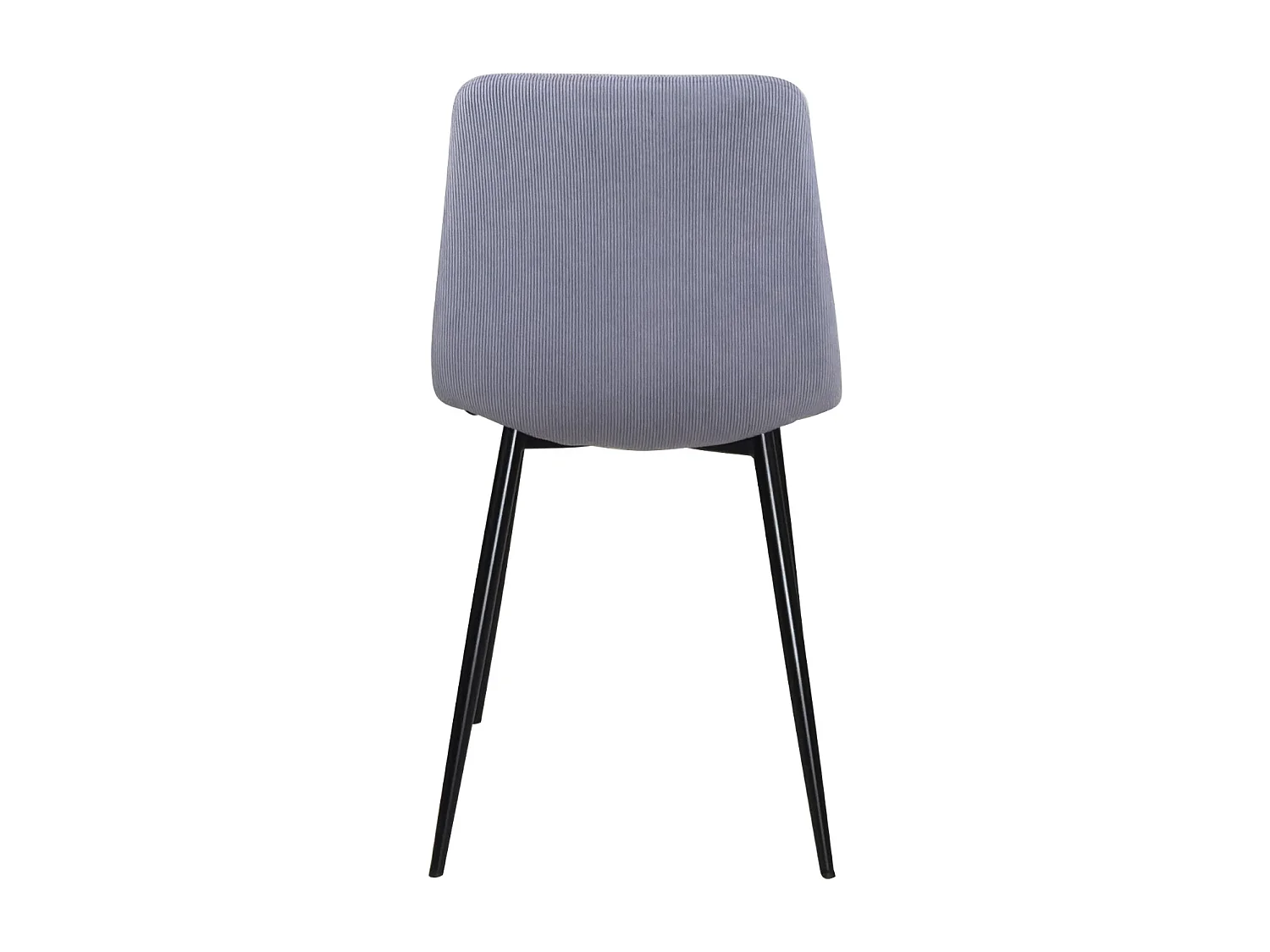 Lot de 4 chaises design YAM, tissu à rayures (bleu)