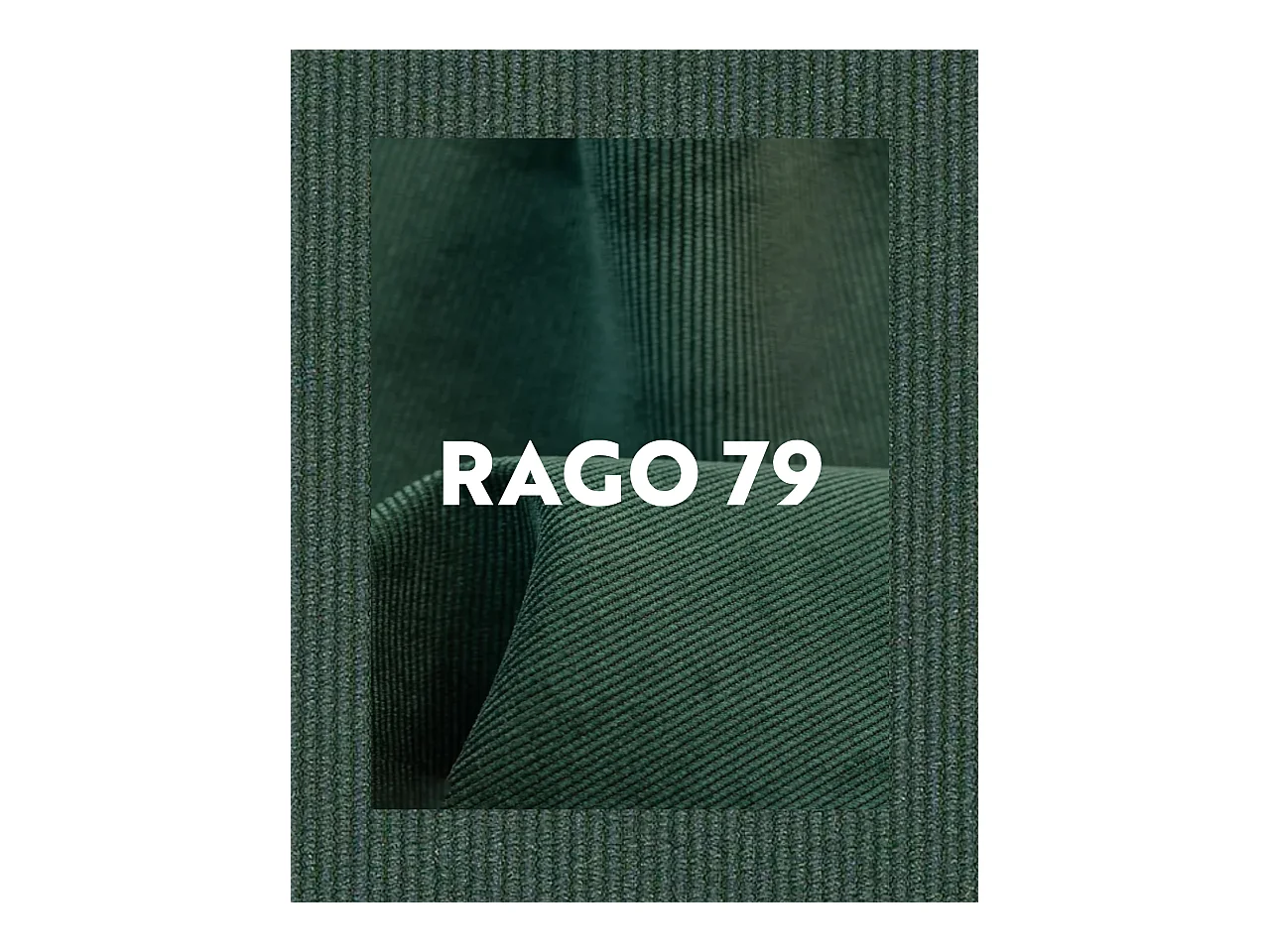 Lot de 4 chaises de salle à manger MILO, tissu rayé (vert)