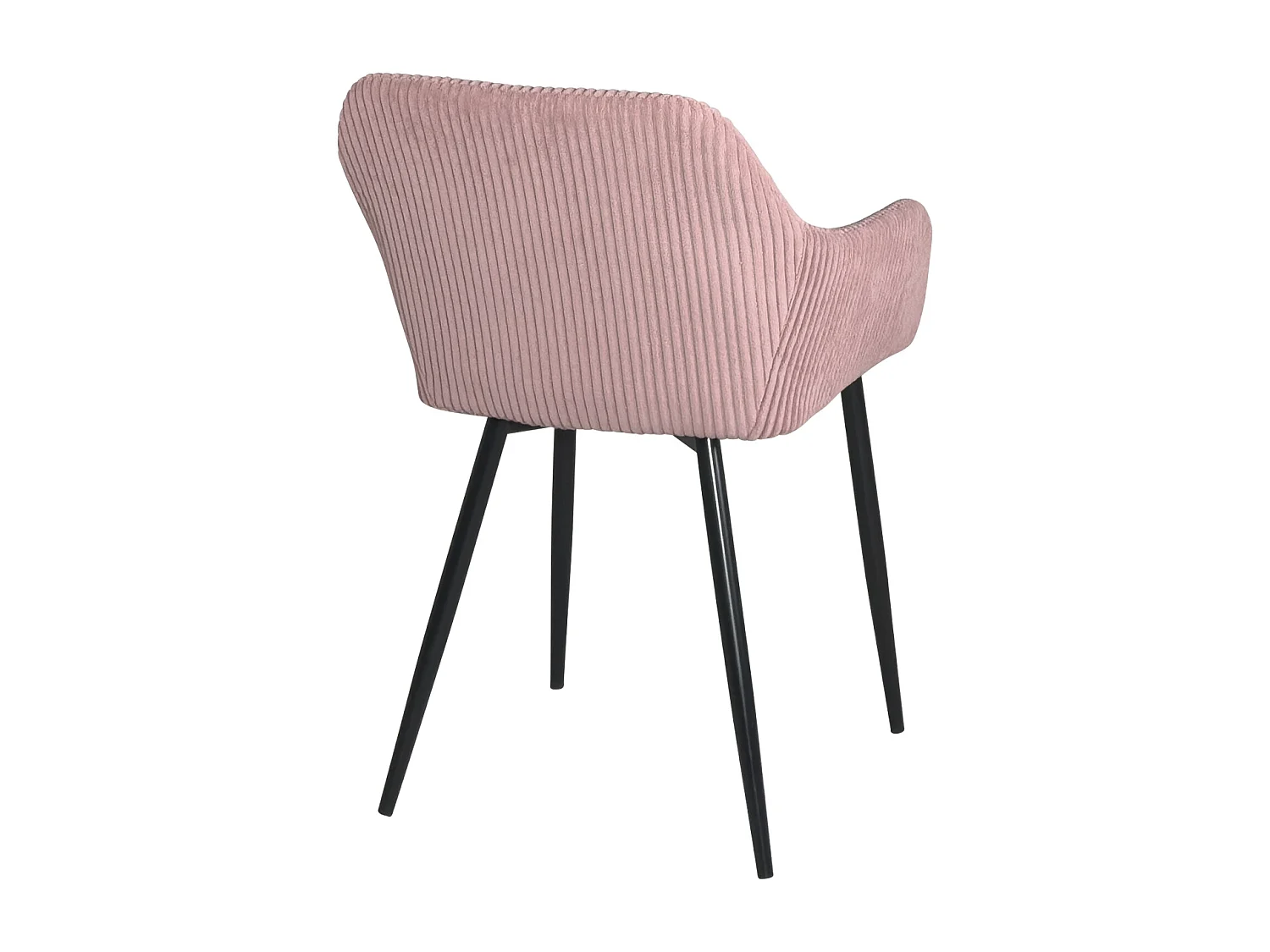 Sillón Confortable de Terciopelo Cotelé Miro - Rosa