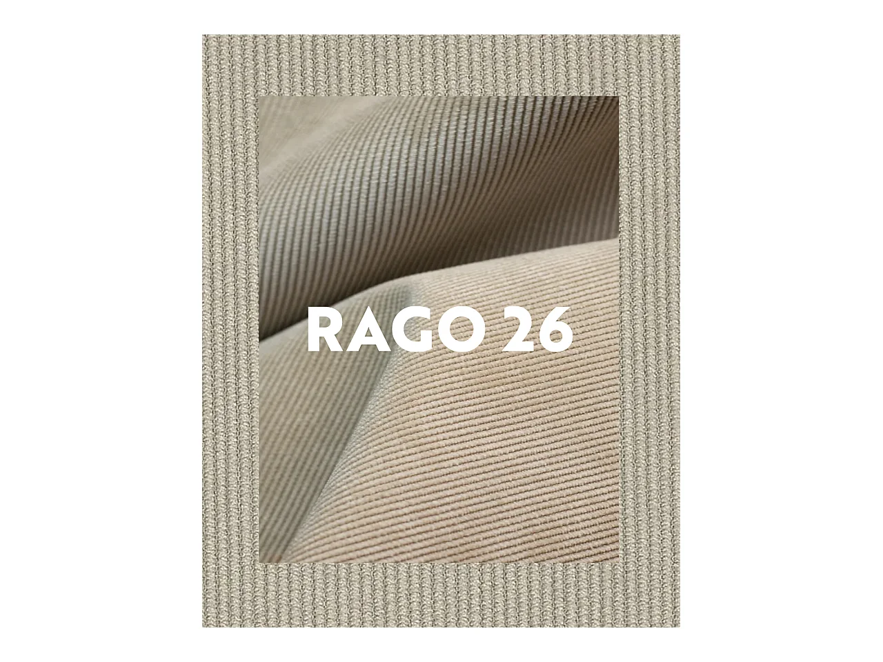 Lot de 4 chaises de salle à manger MILO, tissu rayé (beige)