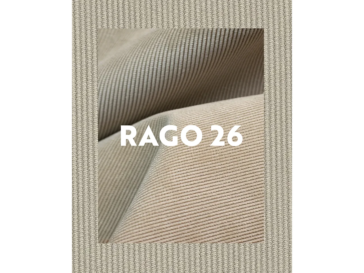 Lot de 4 chaises de salle à manger MILO, tissu rayé (beige)