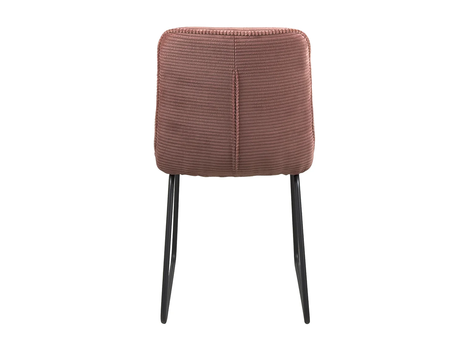 Lot de 2 chaises vintage ZELI, tissu à rayures (rose)