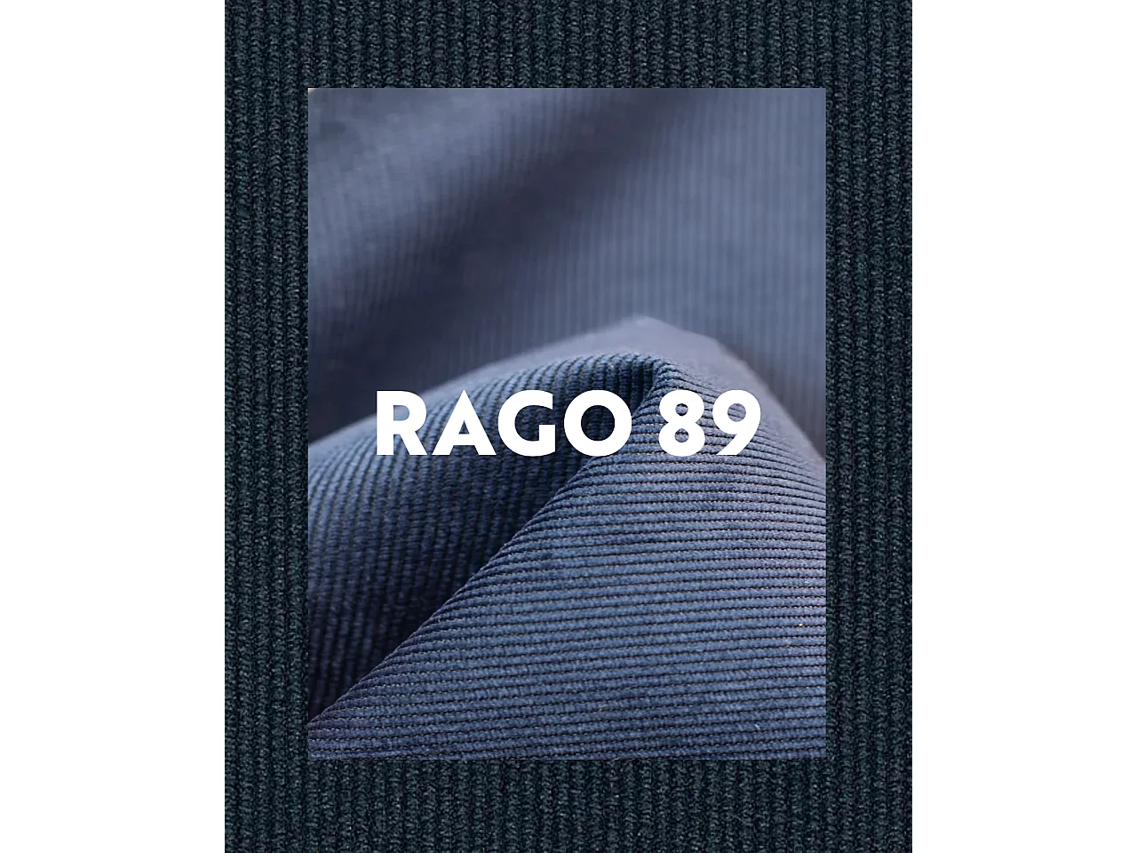 Lot de 4 chaises de salle à manger MILO, tissu rayé (bleu foncé)