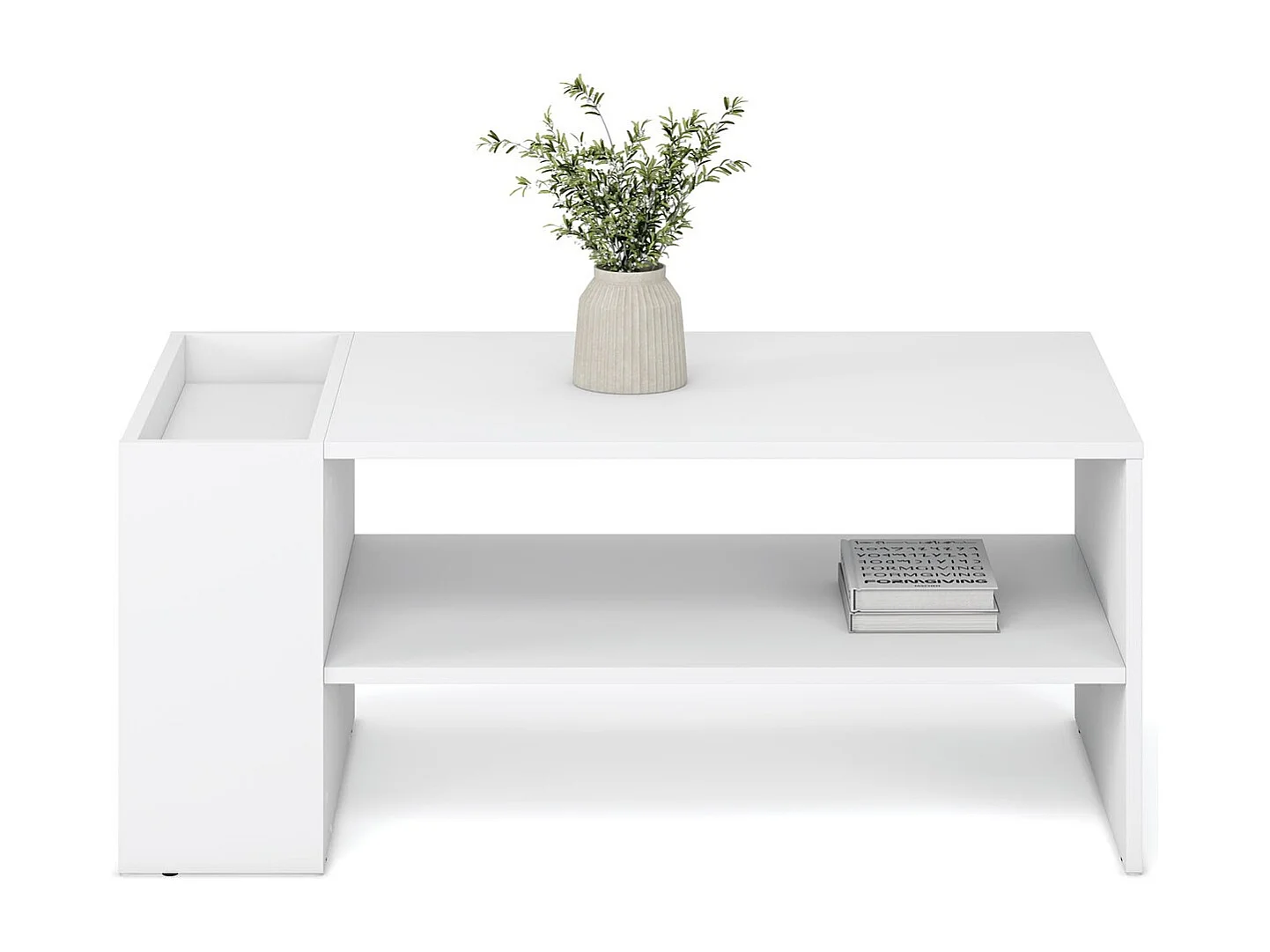Tavolino da caffè Murcia/piano per mobile/bianco