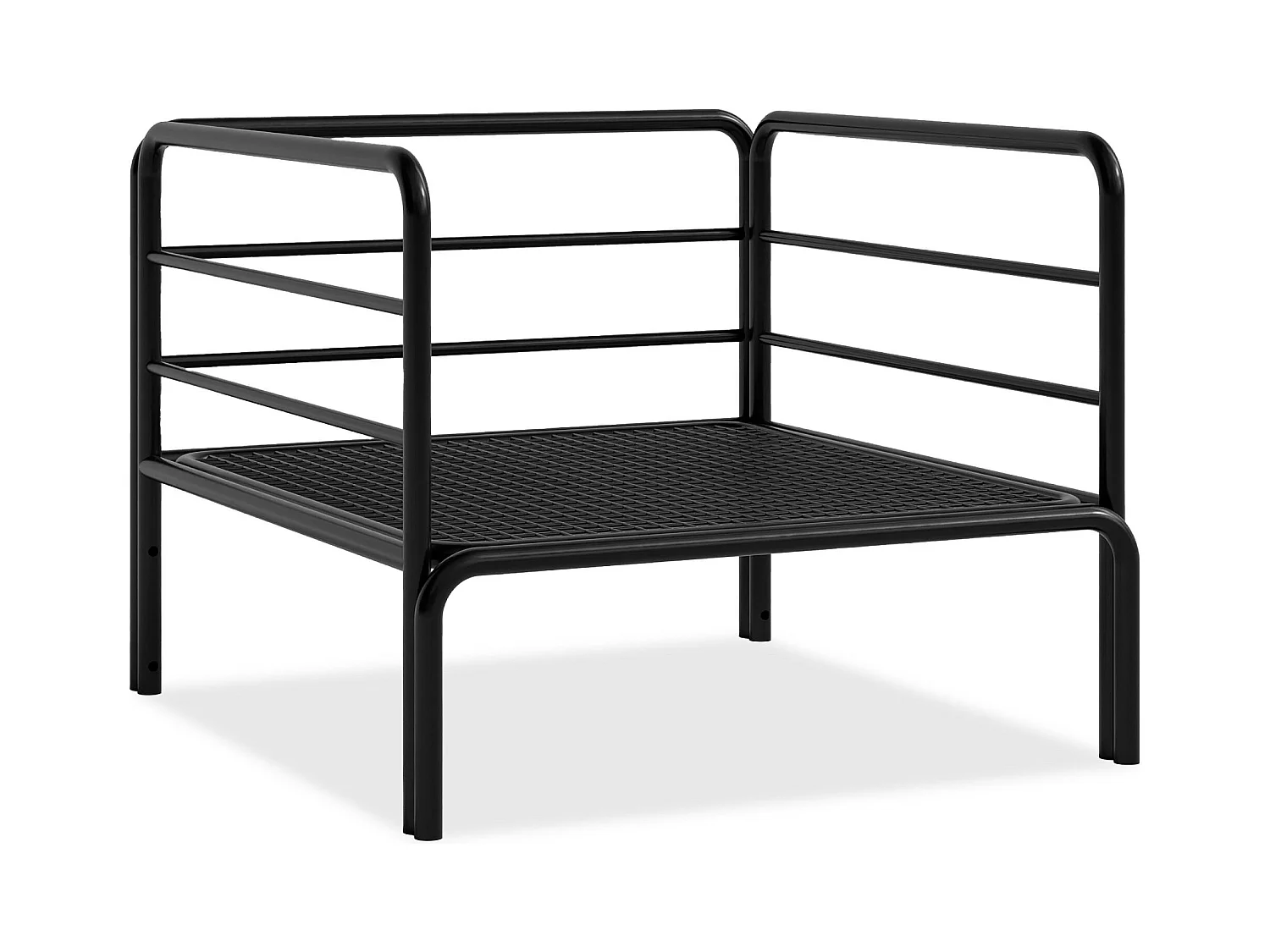 Gartensessel RAMBE anthrazitgrau und grau, Maße 79x80x80 cm, optimaler Komfort