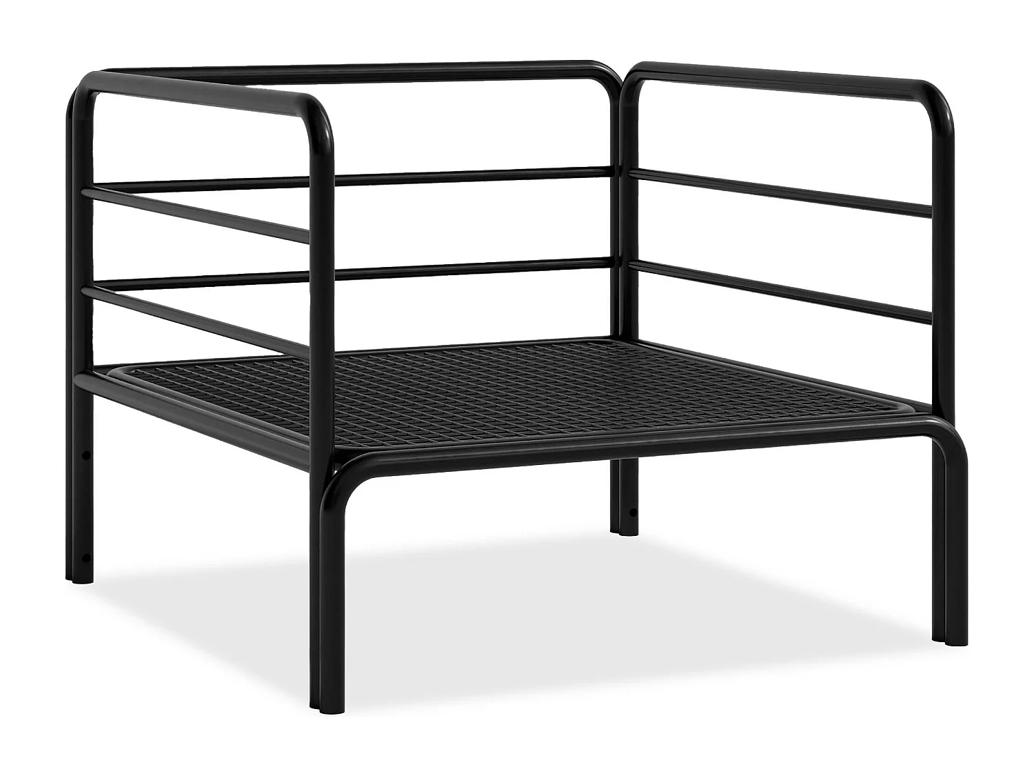 Gartensessel RAMBE anthrazitgrau und grau, Maße 79x80x80 cm, optimaler Komfort