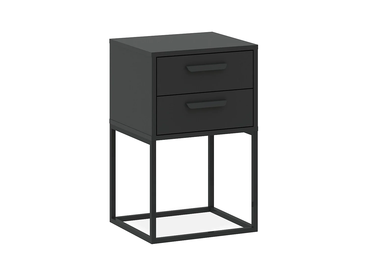 Table de chevet RECTUS anthracite, dimensions 39x65x40 cm, confort optimal