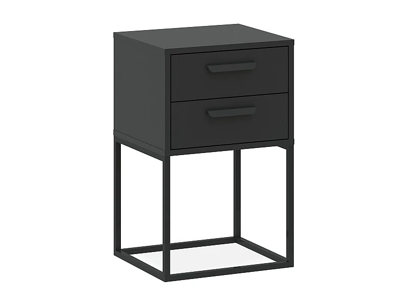 Table de chevet RECTUS anthracite, dimensions 39x65x40 cm, confort optimal