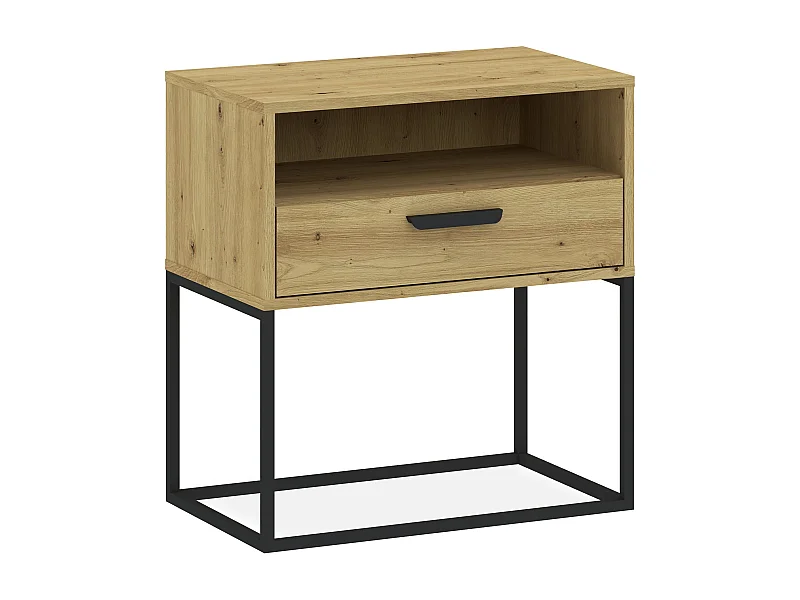 Nachttisch RECTUS naturfarben hell, Maße 39x65x60 cm, natürliches Design