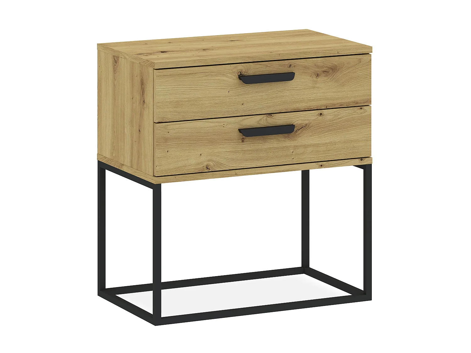 Nachttisch RECTUS naturfarben hell, Maße 39x65x60 cm, natürliches Design