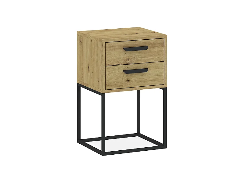 Nachttisch RECTUS naturfarben hell, Maße 39x65x40 cm, eleganter Stil