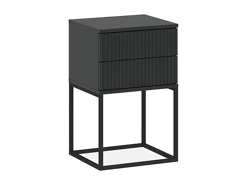 Table de chevet RECTUS anthracite, dimensions 39x65x40 cm, confort optimal