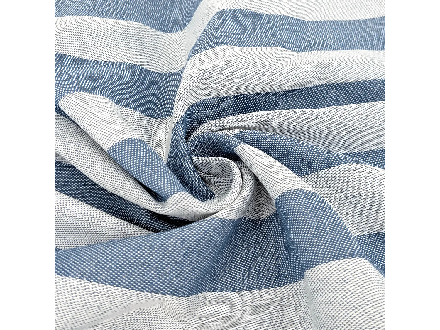 Lot de 2 torchons de cuisine toile 50x70 cm collection PAT EFFI bleu pacific