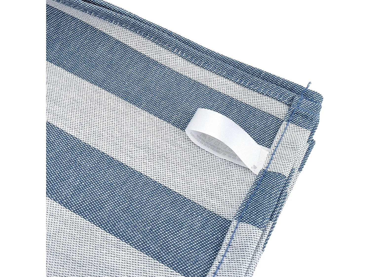 Lot de 2 torchons de cuisine toile 50x70 cm collection PAT EFFI bleu pacific