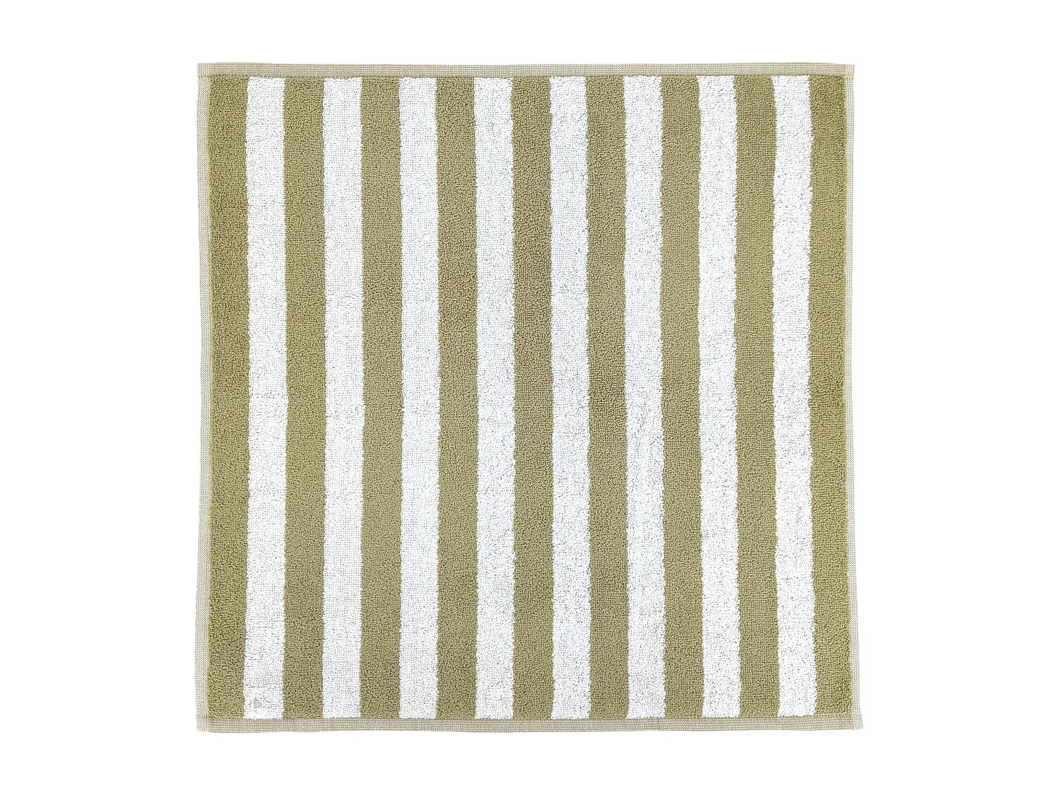 Lot de 2 torchons de cuisine éponge 50x50 cm collection PAT EFFI vert olive