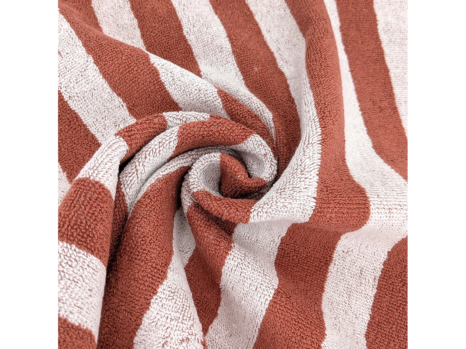 Lot de 2 torchons de cuisine éponge 50x50 cm collection PAT EFFI marron country