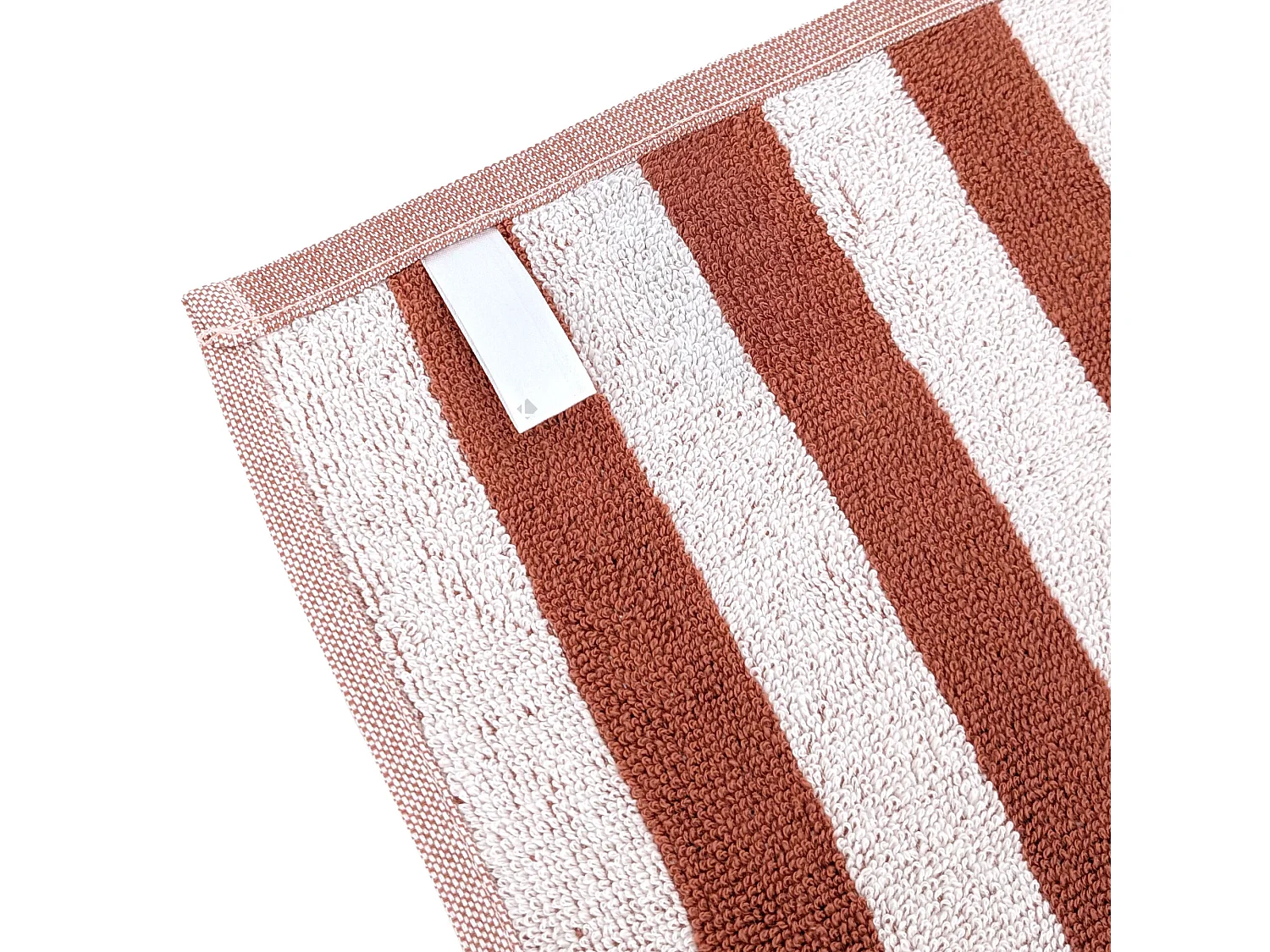 Lot de 2 torchons de cuisine éponge 50x50 cm collection PAT EFFI marron country