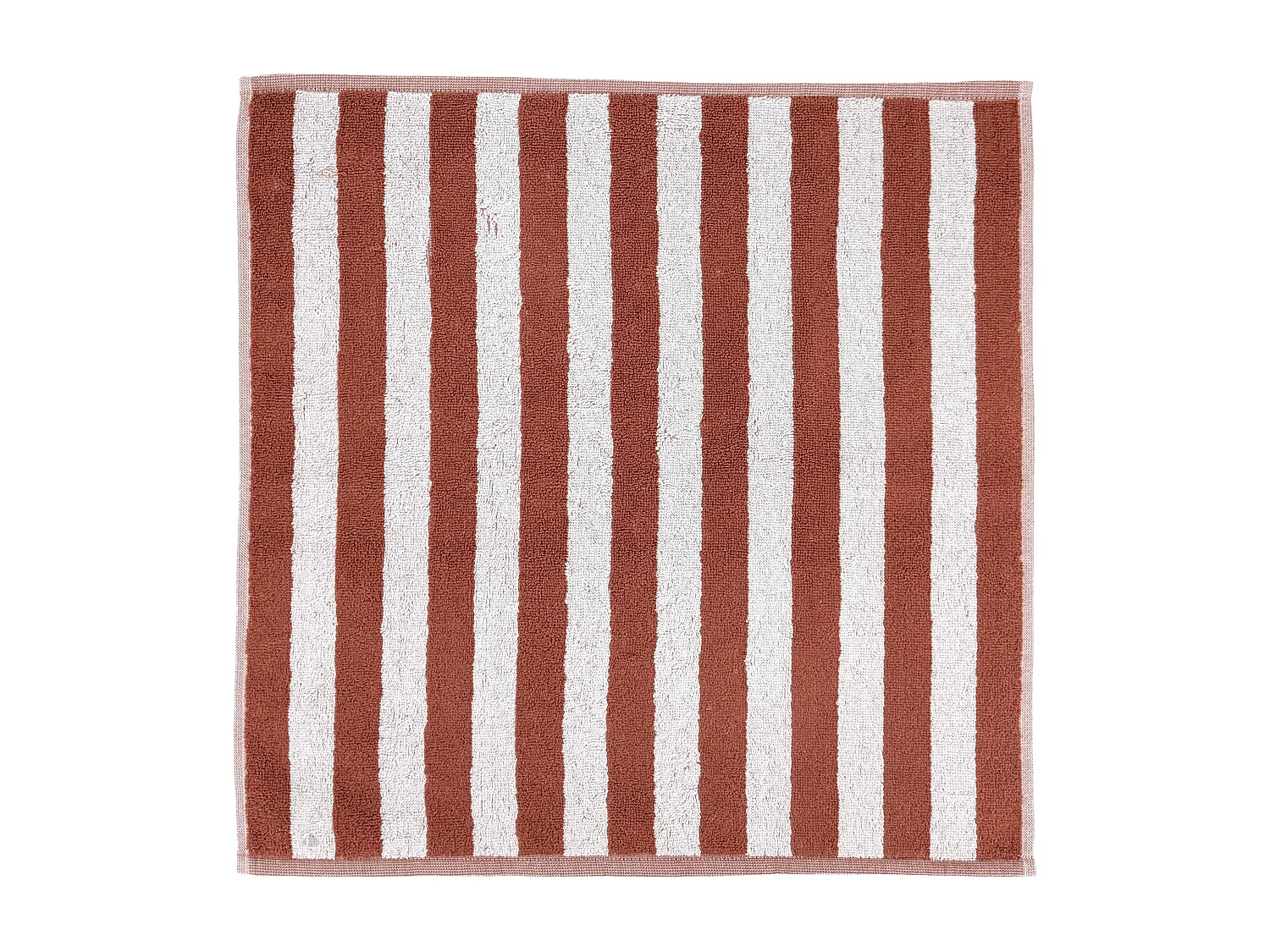 Lot de 2 torchons de cuisine éponge 50x50 cm collection PAT EFFI marron country