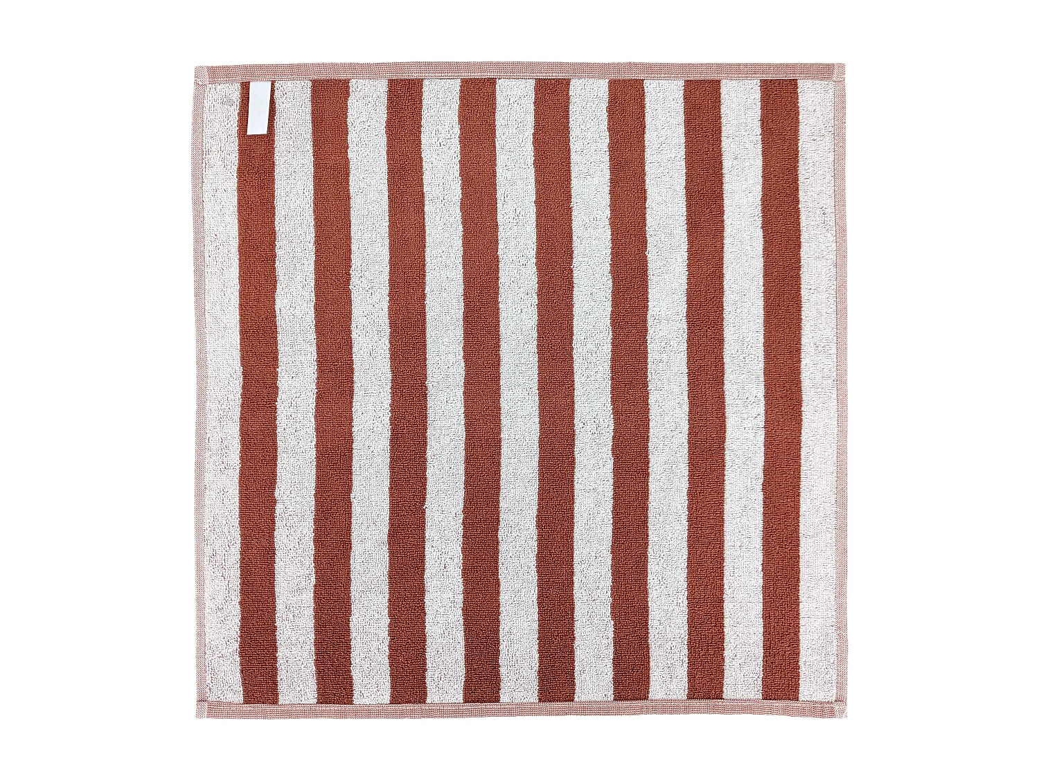 Lot de 2 torchons de cuisine éponge 50x50 cm collection PAT EFFI marron country