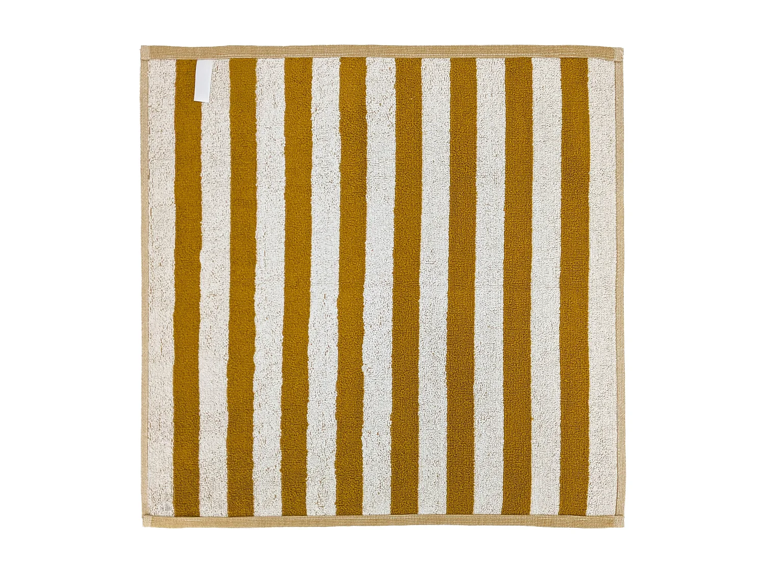 Lot de 2 torchons de cuisine éponge 50x50 cm collection PAT EFFI jaune mimbre